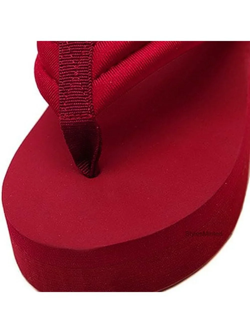 Women's High-Heeled Wedge Flip Flops Sandals - EVA Foam Open Toe Slippers